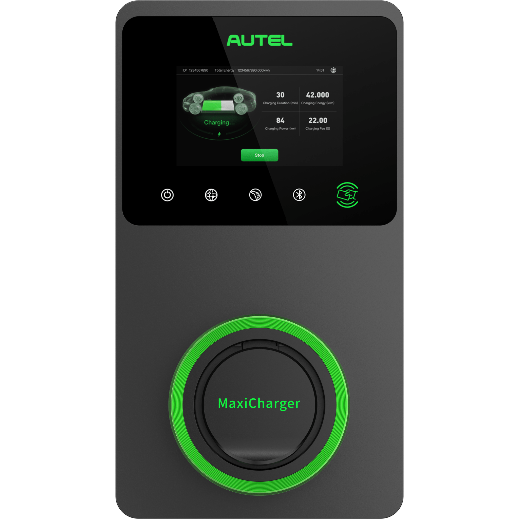 Autel AC MaxiCharger Wallbox Laden Aan 22kWh Blulinc autel-ac-maxicharger-wallbox-laden-aan-22kwh-blulinc