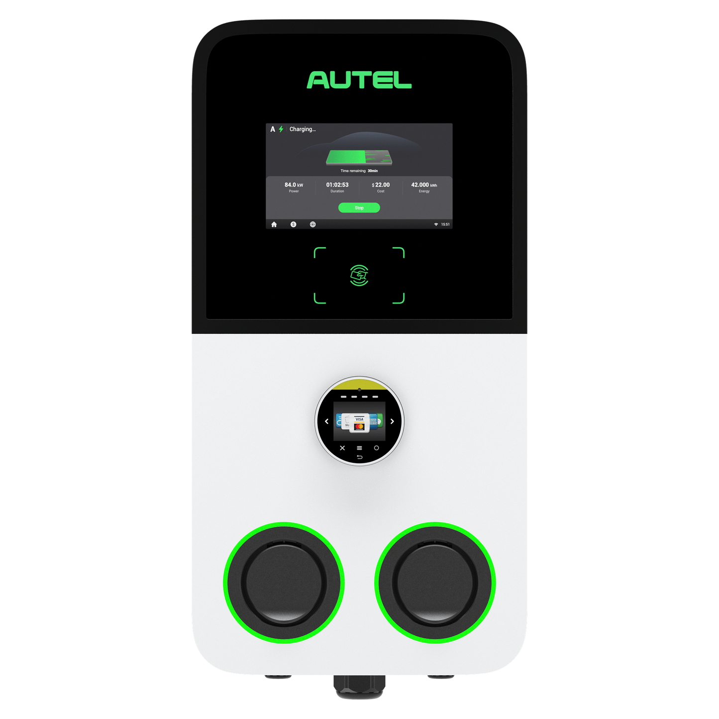 Autel AC MaxiCharger Ultra, laden tot 2x 22kW - #Blulinc#