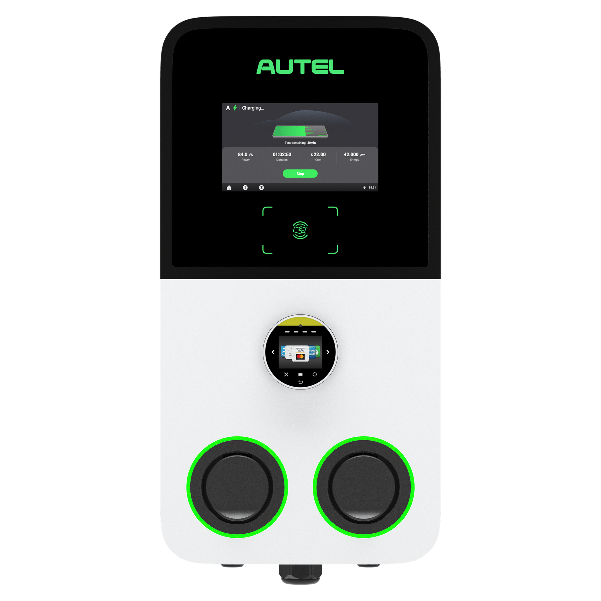 Autel AC MaxiCharger Ultra, charging up to 2x 22kW - #Blulinc#